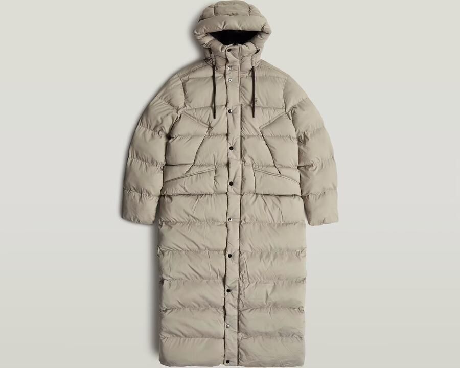 G-Star RAW Whistler Long Puffer Beige Dames - Foto 3