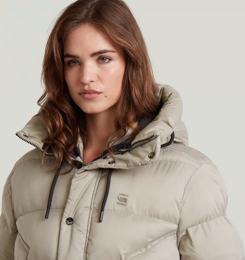 G-Star RAW Whistler Long Puffer Beige Dames - Foto 2