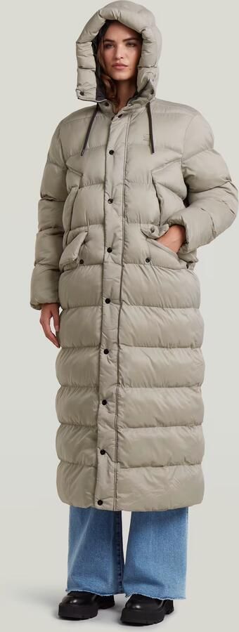 G-Star RAW Whistler Long Puffer Beige Dames - Foto 5