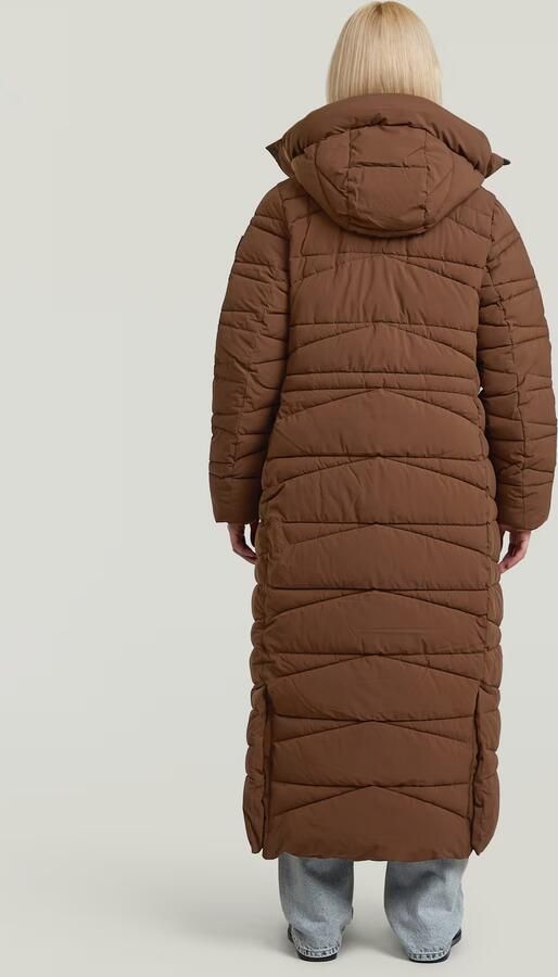 G-Star RAW Whistler Long Puffer Bruin Dames - Foto 6