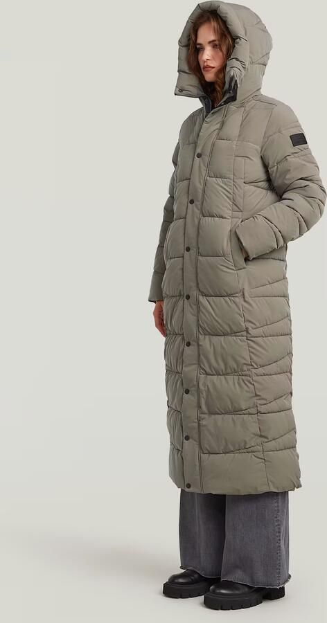 G-Star Raw Gewatteerde lange jas met knoopsluiting en steekzakken model 'Whistler' - Foto 6