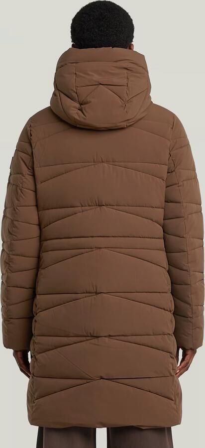 G-Star RAW Whistler Mid Puffer Bruin Dames