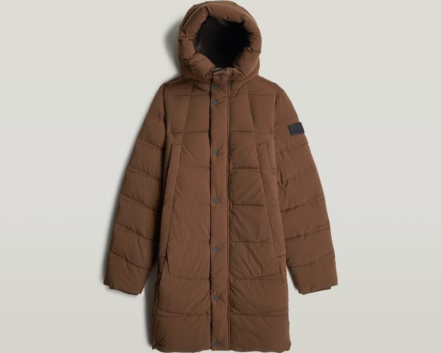 G-Star RAW Whistler Mid Puffer Bruin Dames - Foto 3