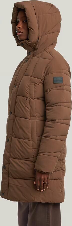 G-Star RAW Whistler Mid Puffer Bruin Dames - Foto 6