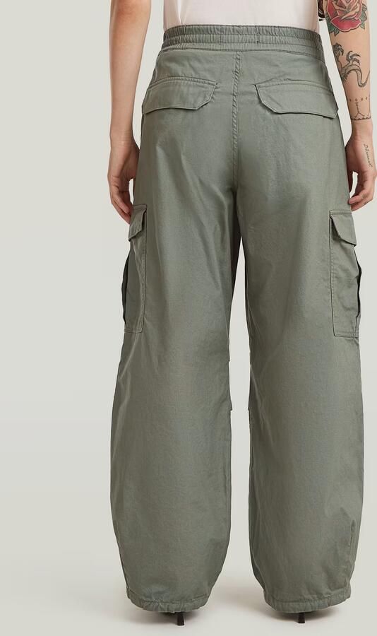 G-Star RAW Wide Leg Cargobroek Groen Dames - Foto 5
