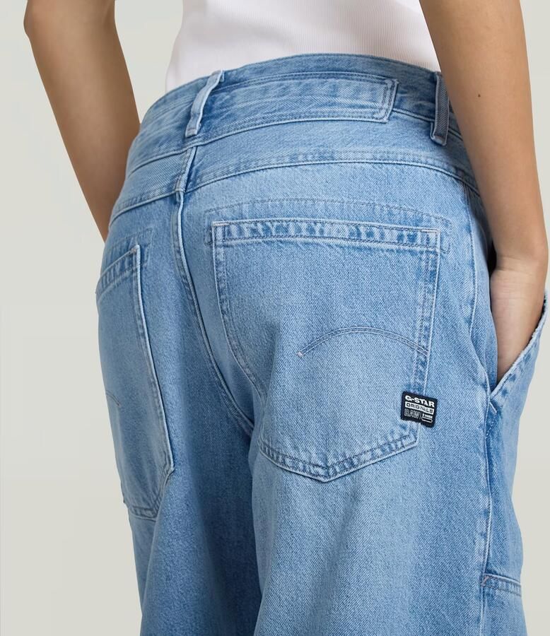 G-Star RAW Wide Leg Jeans Midden blauw Dames