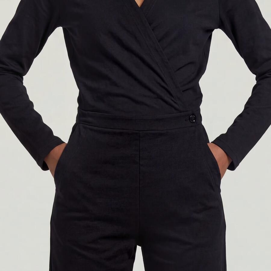 G-Star RAW Wide Leg Jumpsuit Zwart Dames - Foto 4