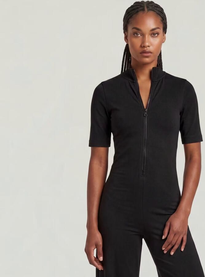 G-Star RAW Wide Leg Jumpsuit Zwart Dames - Foto 4