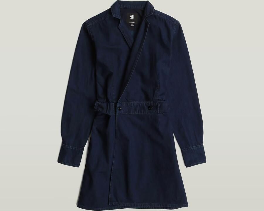 G-Star RAW Wikkeljurk Wrap Dress met verstelbare taille - Foto 6