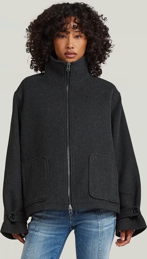 G-Star RAW Wool Blouson Grijs Dames
