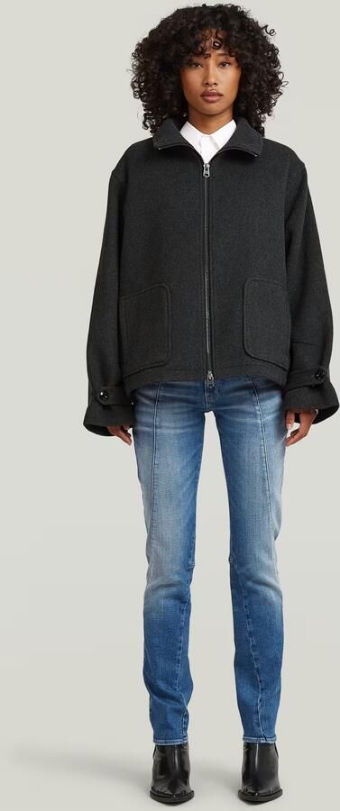 G-Star RAW Wool Blouson Grijs Dames - Foto 7