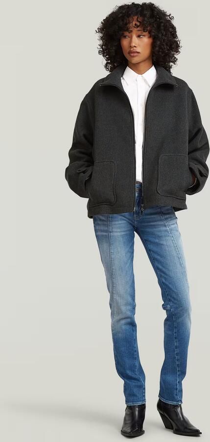 G-Star RAW Wool Blouson Grijs Dames - Foto 6