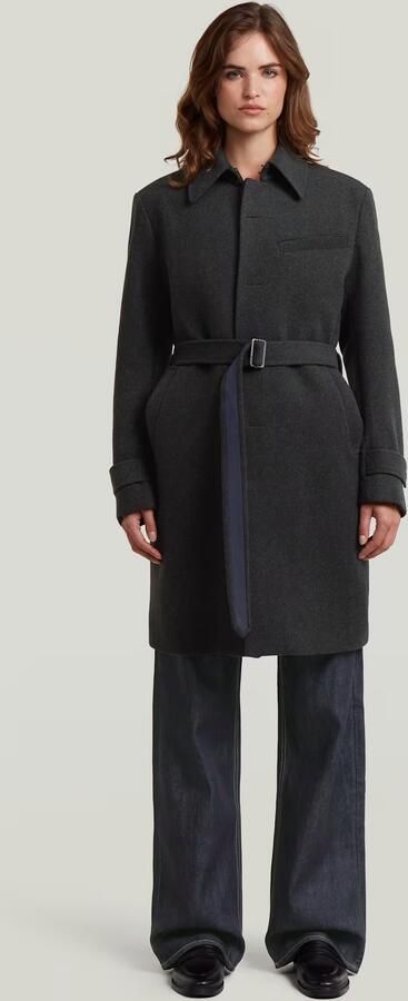 G-Star RAW Wool Car Coat Grijs Dames - Foto 7