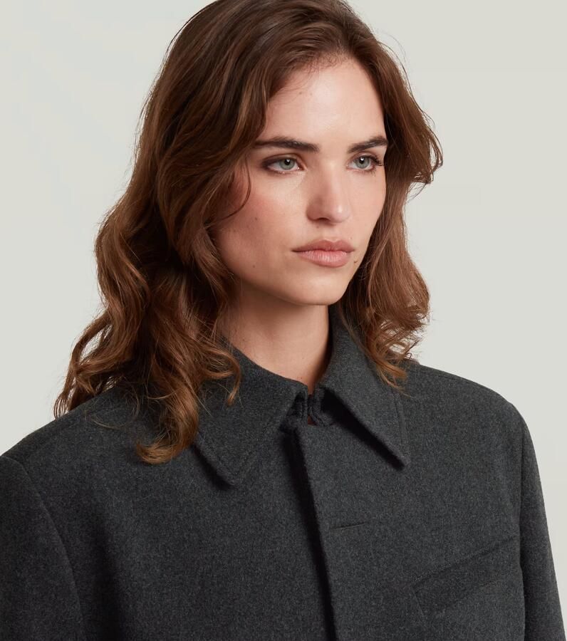 G-Star RAW Wool Car Coat Grijs Dames - Foto 3