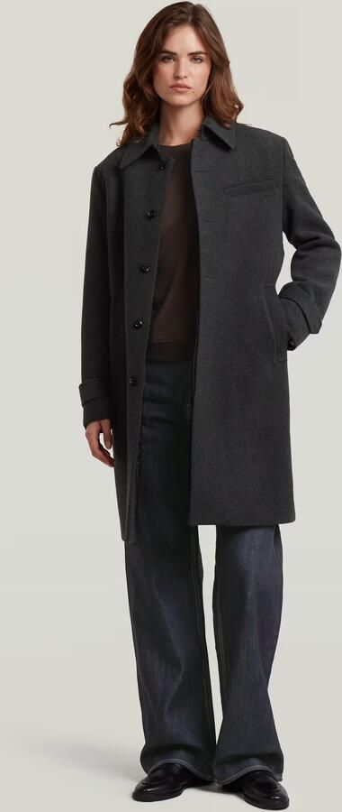 G-Star RAW Wool Car Coat Grijs Dames - Foto 5