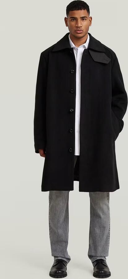 G-Star RAW Wool Car Coat Zwart Heren