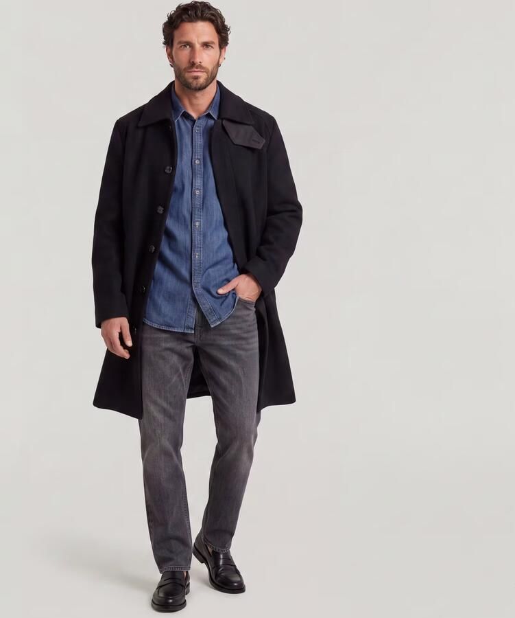 G-Star RAW Wool Car Coat Zwart Heren - Foto 3