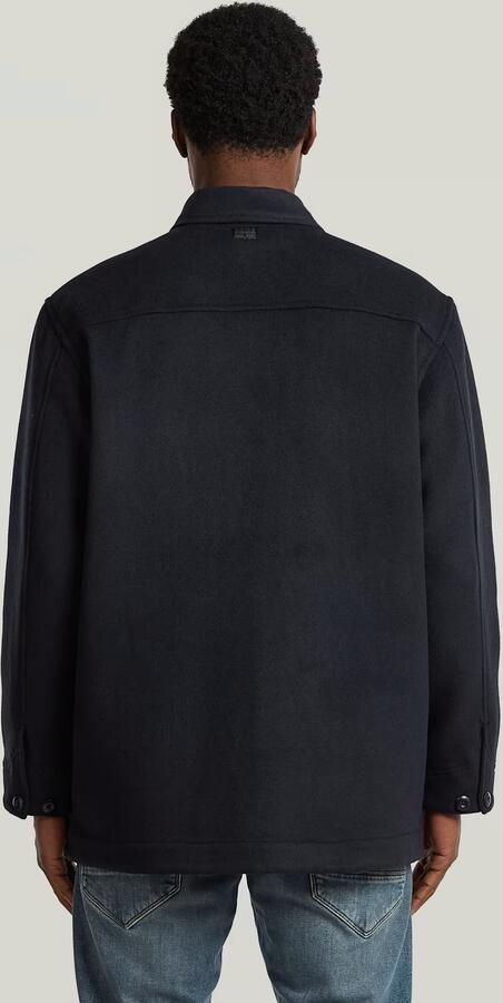 G-Star RAW Wool Chore Jacket Donkerblauw Heren