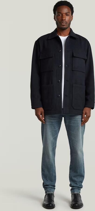 G-Star RAW Wool Chore Jacket Donkerblauw Heren - Foto 6