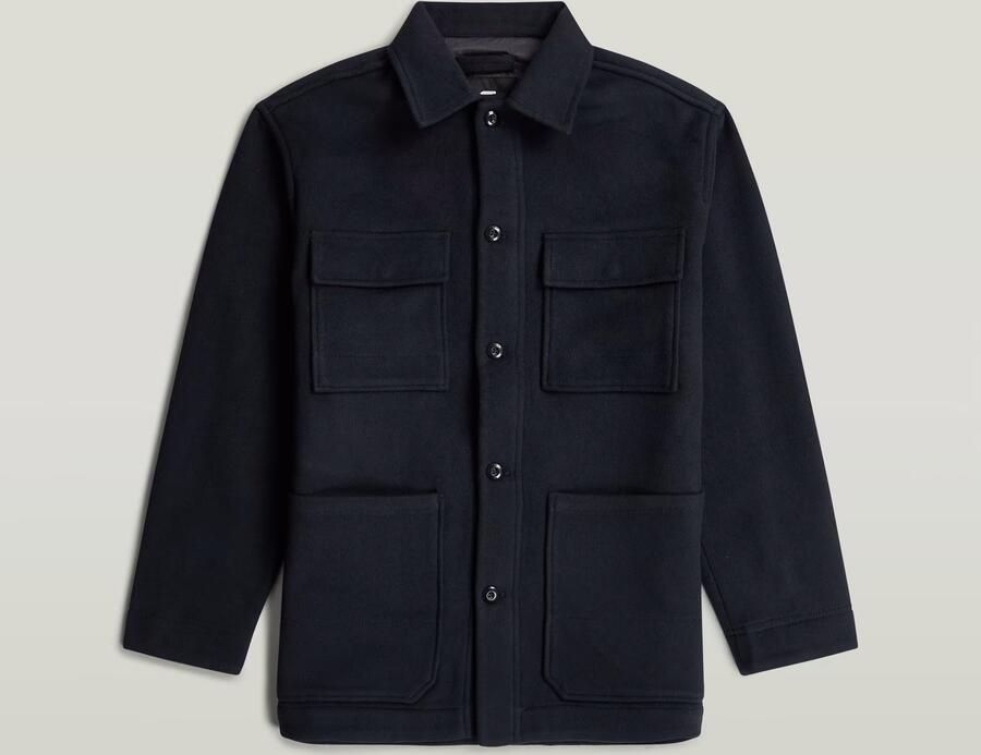 G-Star RAW Wool Chore Jacket Donkerblauw Heren - Foto 4