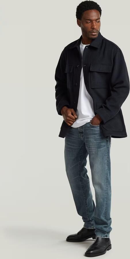 G-Star RAW Wool Chore Jacket Donkerblauw Heren - Foto 5