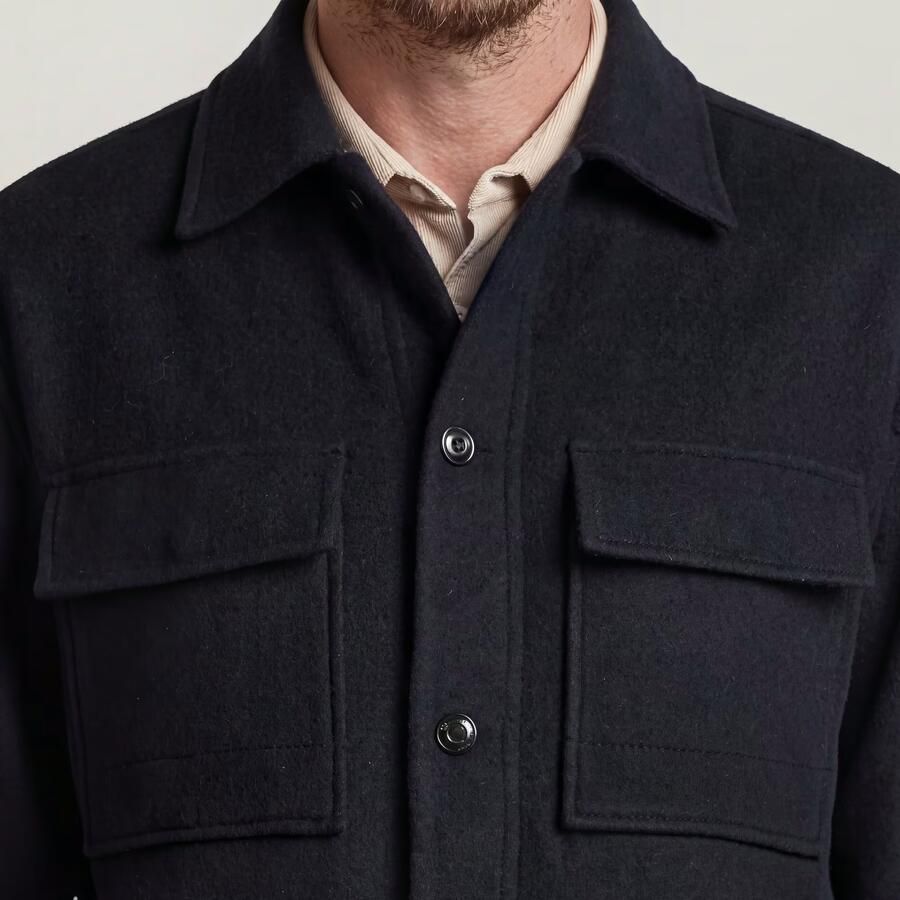G-Star RAW Wool Chore Jacket Donkerblauw Heren - Foto 3