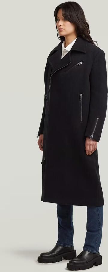 G-Star RAW Wool Perfecto Jas Zwart Dames - Foto 7