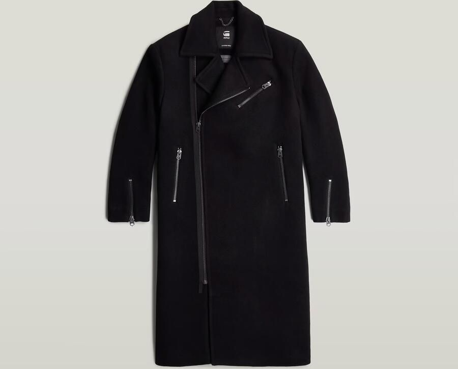 G-Star RAW Wool Perfecto Jas Zwart Dames - Foto 4
