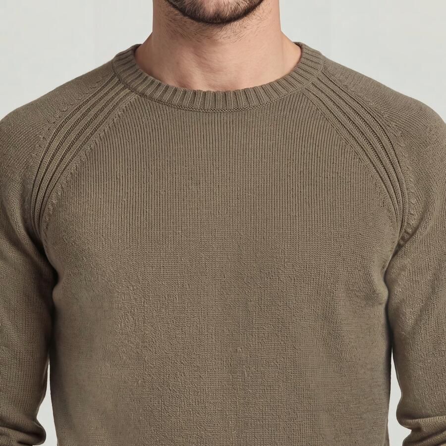 G-Star RAW Wool Raglan Relaxed Gebreide Trui Bruin Heren - Foto 3