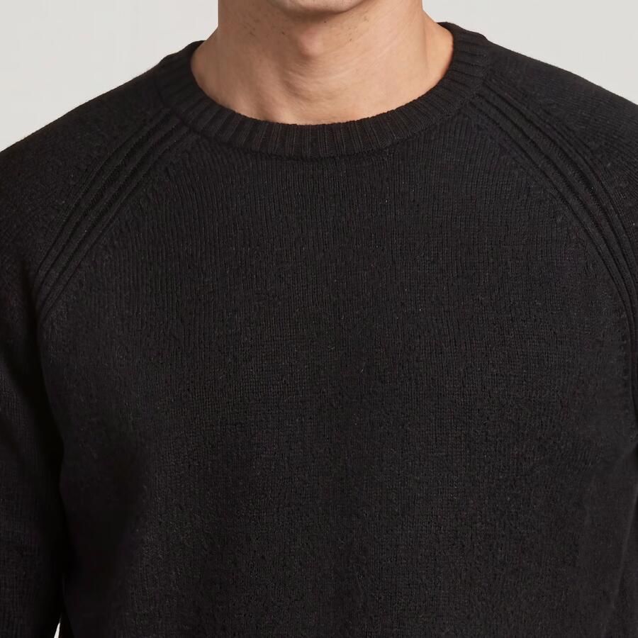 G-Star RAW Wool Raglan Relaxed Gebreide Trui Zwart Heren - Foto 3