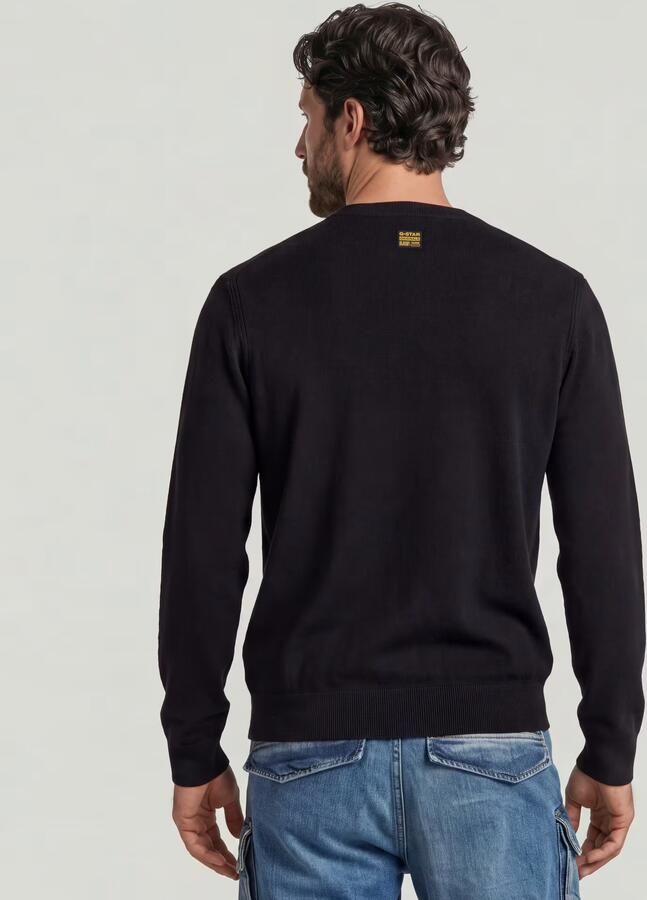 G-Star RAW Wool Refined Gebreide Trui Midden blauw Heren - Foto 6
