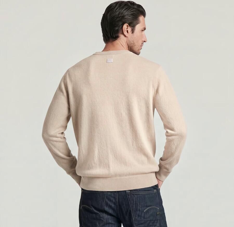 G-Star RAW Wool Refined Gebreide Trui Wit Heren - Foto 3