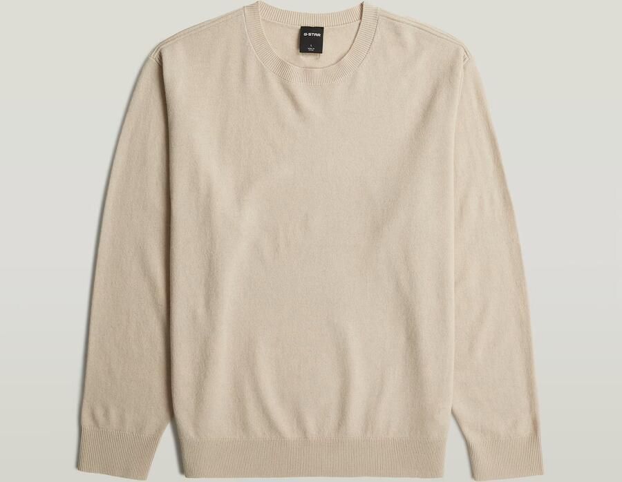 G-Star RAW Wool Refined Gebreide Trui Wit Heren - Foto 4
