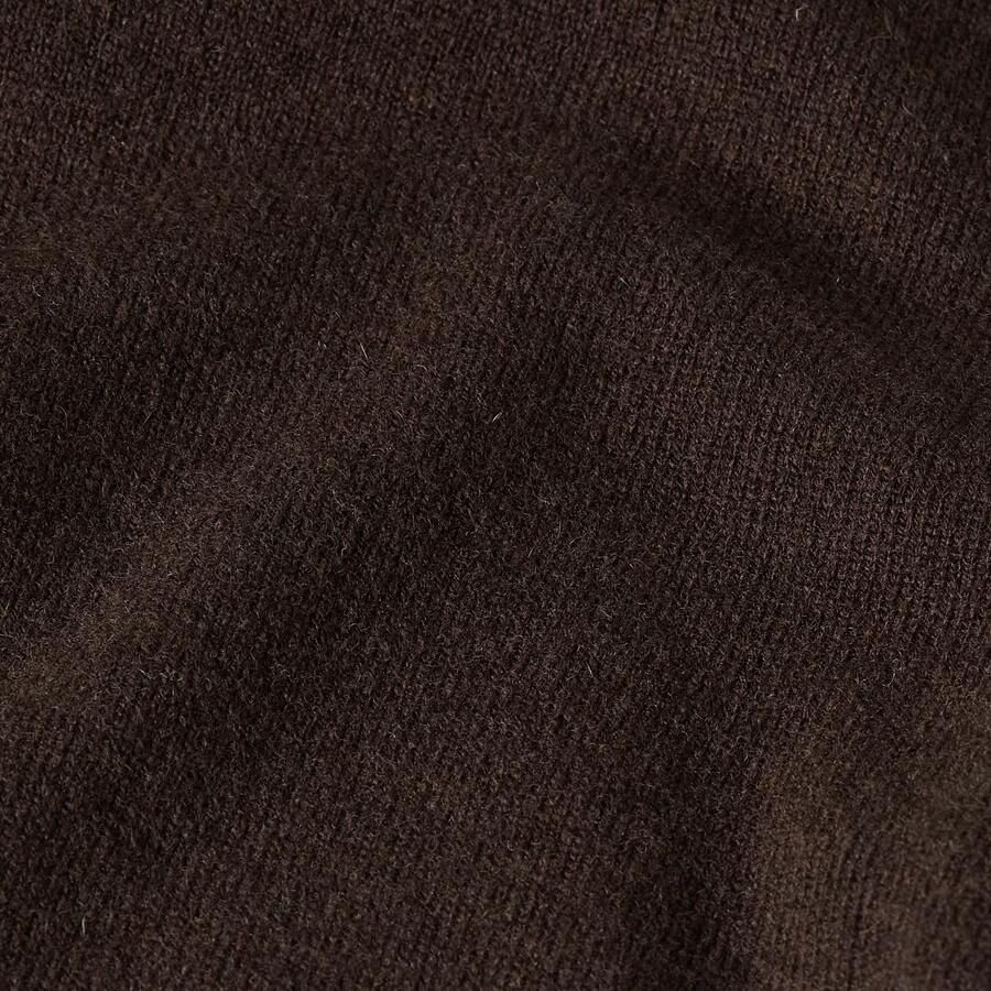 G-Star RAW Wool Refined Polo Collar Gebreide Trui Bruin Heren - Foto 2