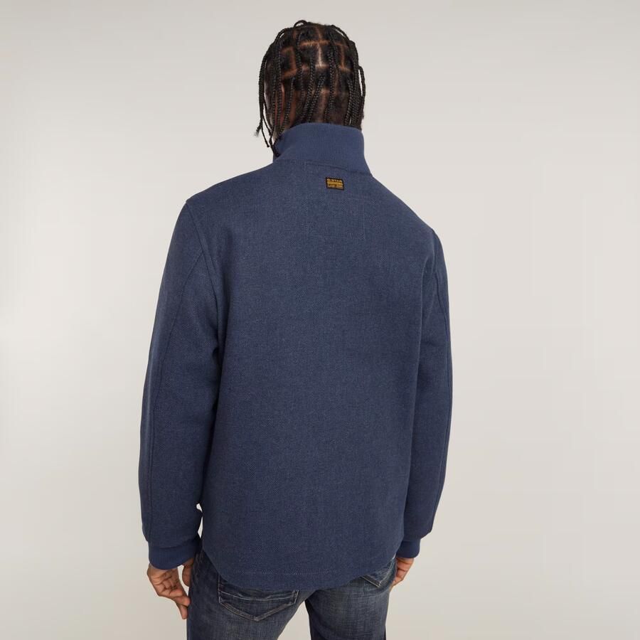 G-Star RAW Wool Utility Jack Midden blauw Heren