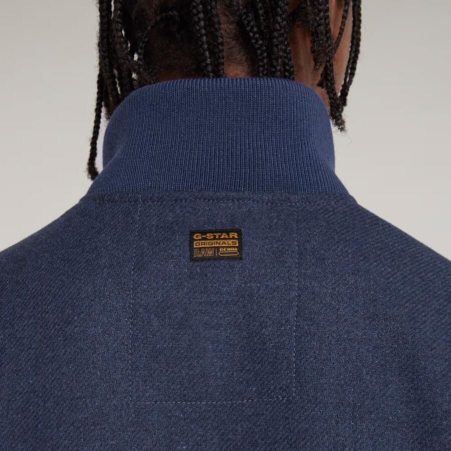 G-Star RAW Wool Utility Jack Midden blauw Heren - Foto 3