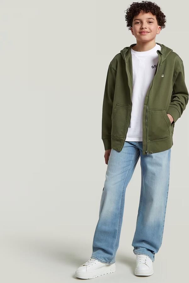 G-Star RAW Woolk Hoodie voor jongens Groen jongens - Foto 3