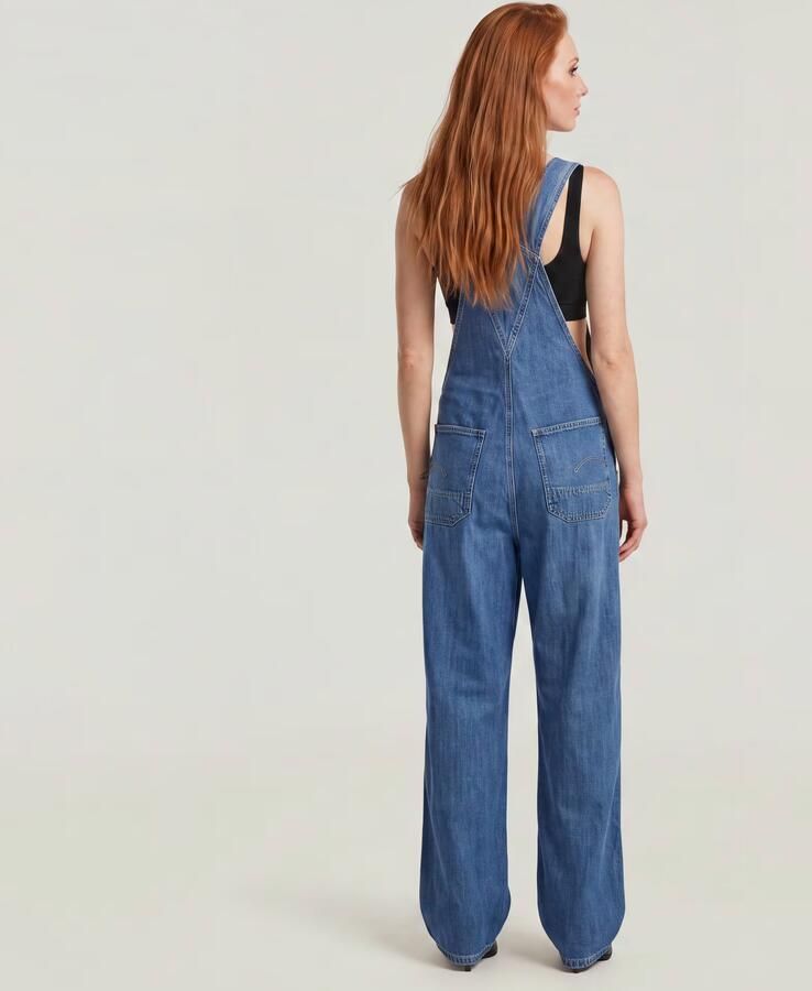 G-Star RAW Workwear Bib Tuinbroek Midden blauw Dames - Foto 5