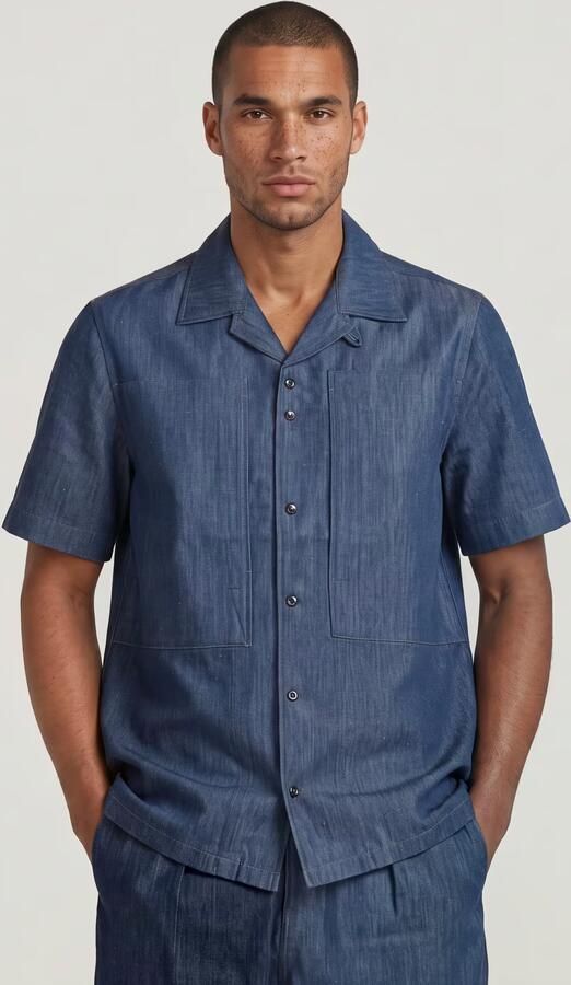 G-Star RAW Workwear Resort Regular Overhemd Donkerblauw Heren - Foto 6
