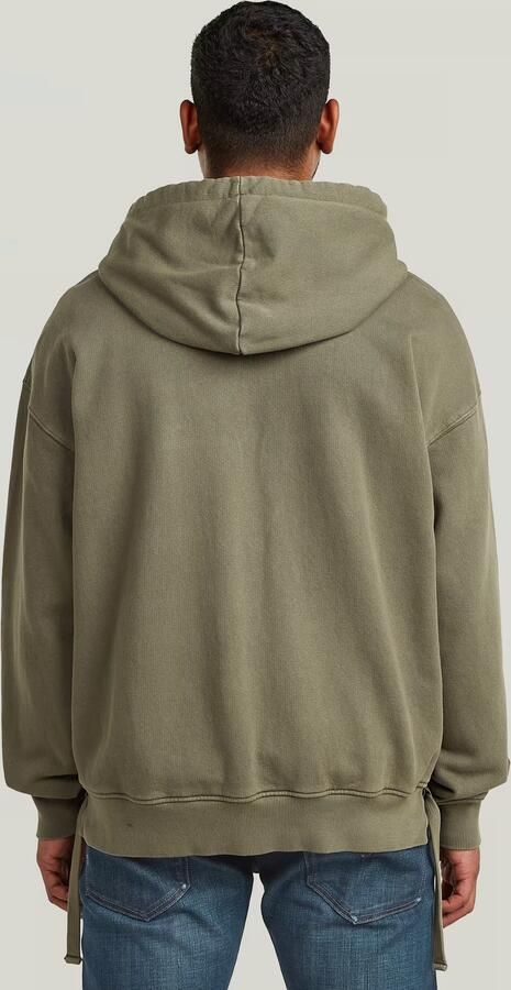 G-Star RAW Woven Mix Loose Hoodie Overshirt Groen Heren - Foto 6