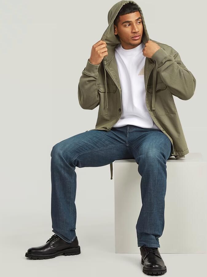 G-Star RAW Woven Mix Loose Hoodie Overshirt Groen Heren - Foto 5