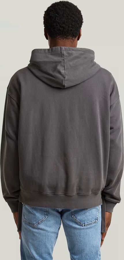 G-Star RAW Woven Mix Loose Hoodie Overshirt Zwart Heren - Foto 5