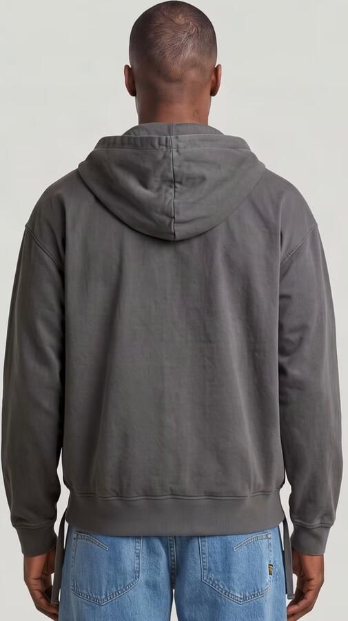 G-Star RAW Woven Mix Loose Hoodie Overshirt Zwart Heren - Foto 6