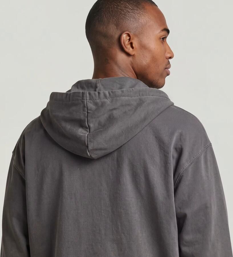 G-Star RAW Woven Mix Loose Hoodie Overshirt Zwart Heren - Foto 3