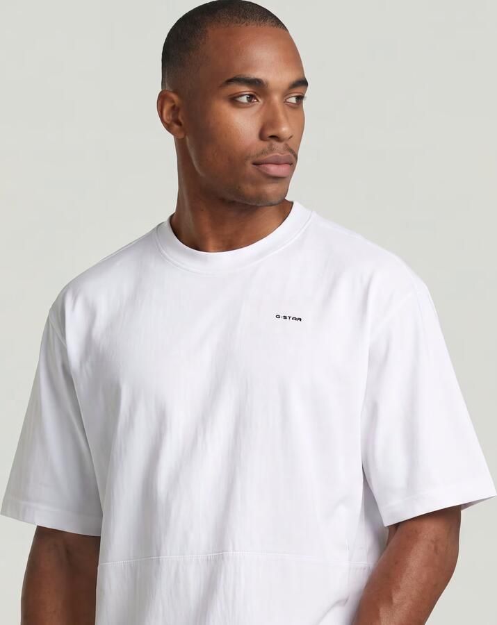 G-Star RAW Woven Mix Loose T-Shirt Wit Heren - Foto 4
