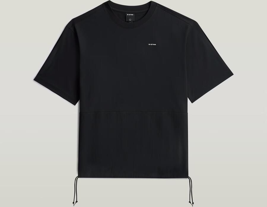G-Star RAW Woven Mix Loose T-Shirt Zwart Heren