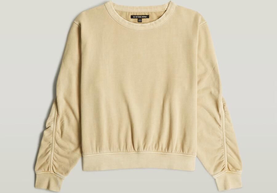 G-Star RAW Woven Mix Relaxed Sweater Beige Dames - Foto 4