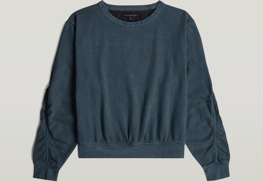 G-Star RAW Woven Mix Relaxed Sweater Donkerblauw Dames - Foto 4