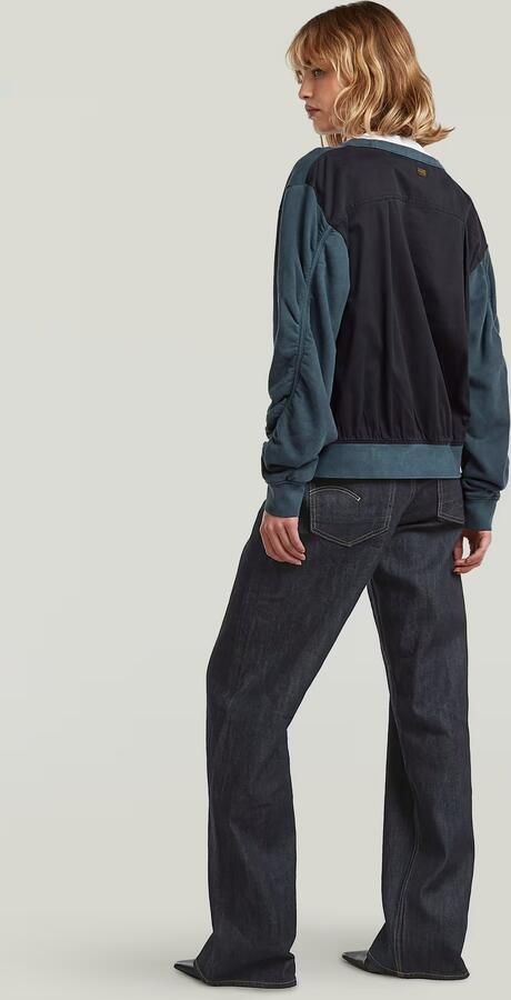 G-Star RAW Woven Mix Relaxed Sweater Donkerblauw Dames - Foto 5