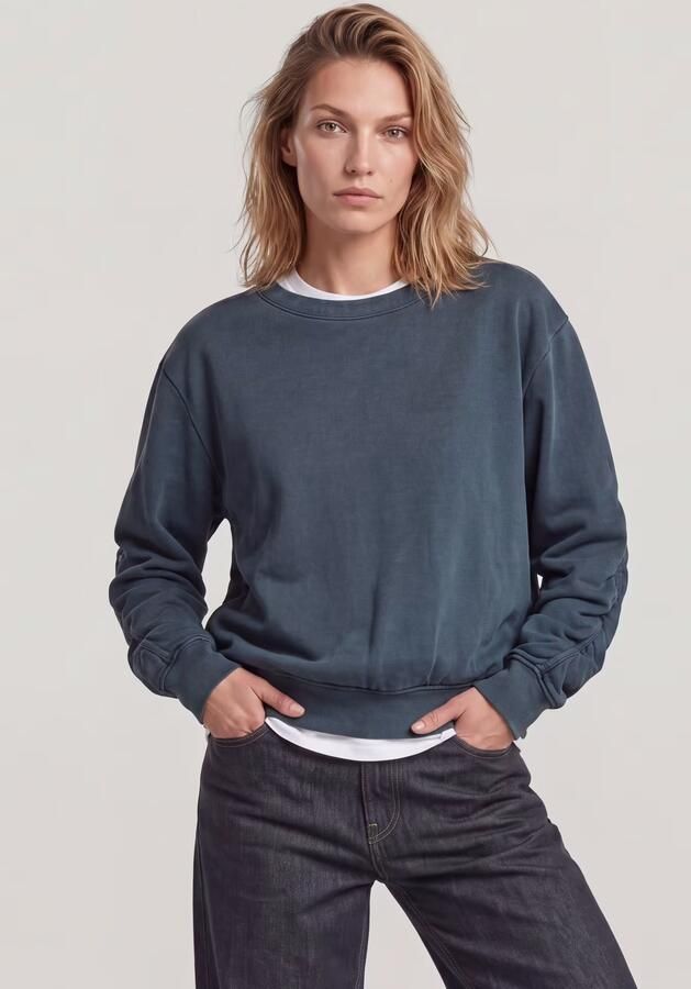 G-Star RAW Woven Mix Relaxed Sweater Donkerblauw Dames - Foto 5